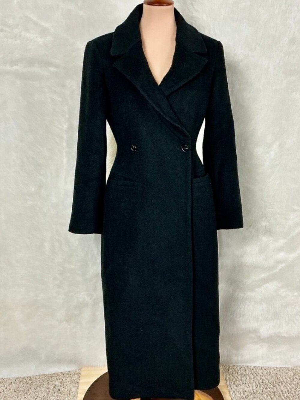 Reformation Oscar Double Breasted Long Wool Blend Winter Coat M
